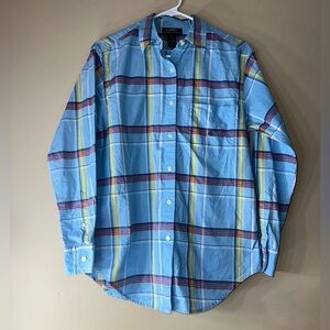Lauren Ralph Lauren Blue Plaid women’s Shirt 6